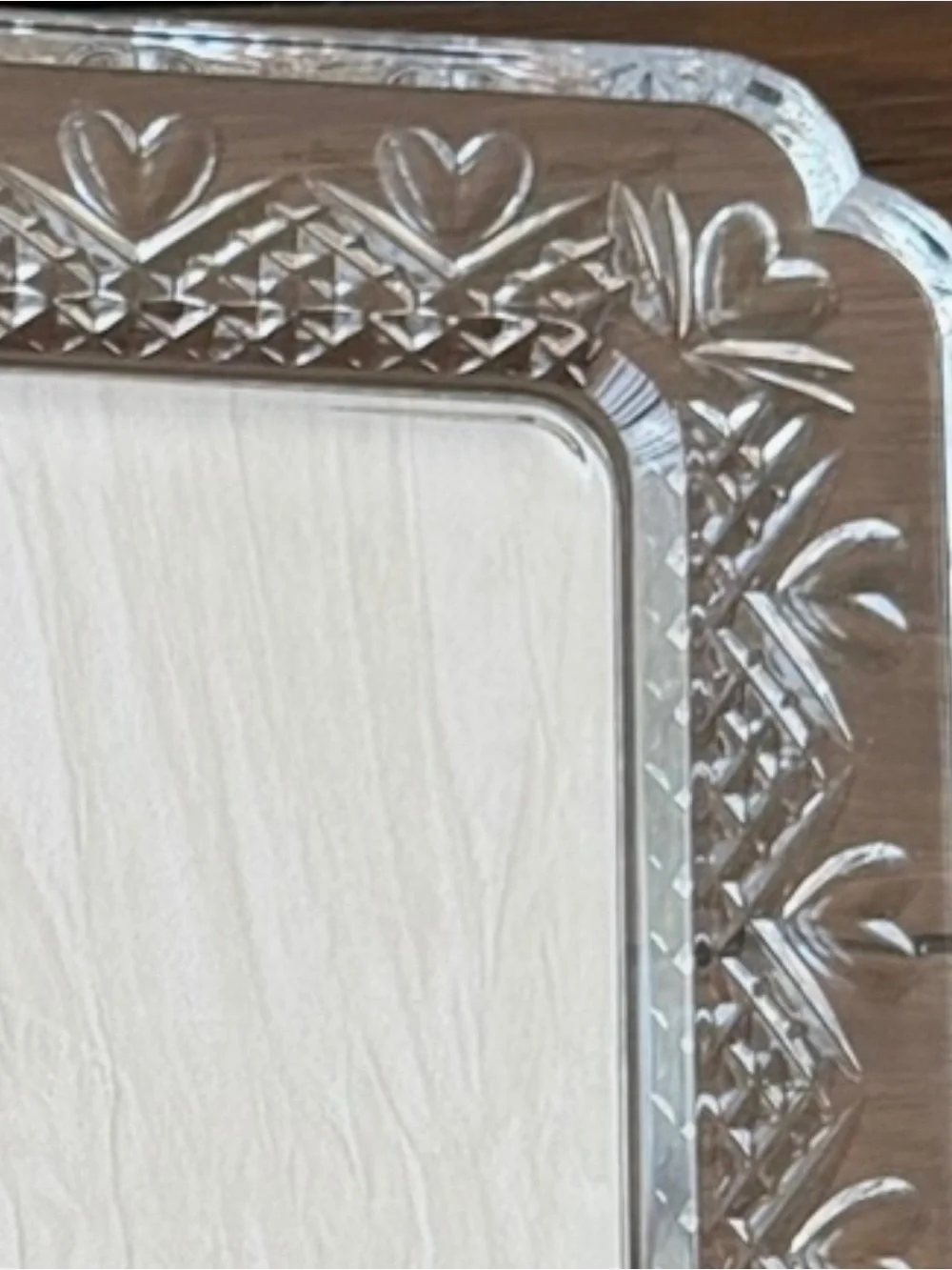 Waterford Crystal Clear Cut-Glass Picture Frame